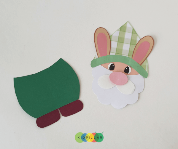 bunny gnome Easter craft for kids