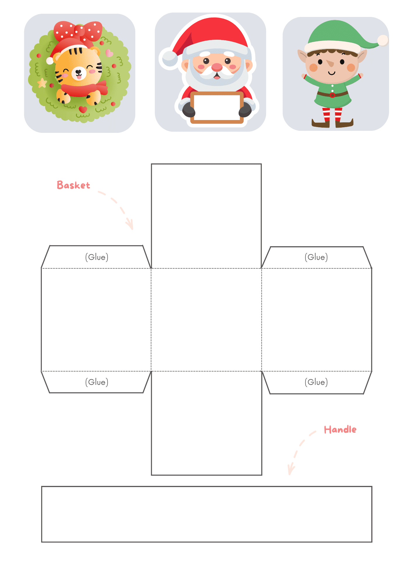 Christmas Basket Template