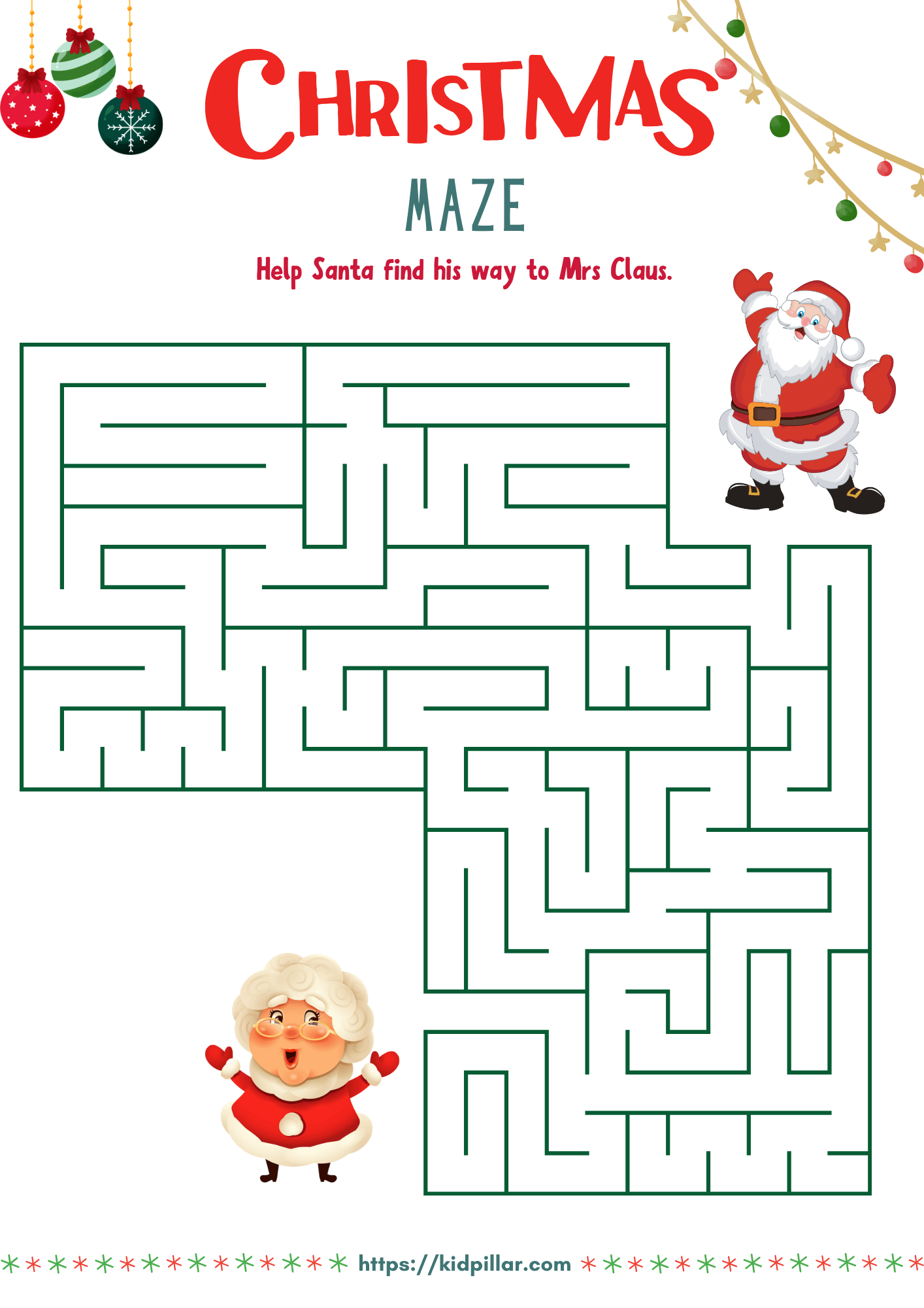 Christmas Mazes