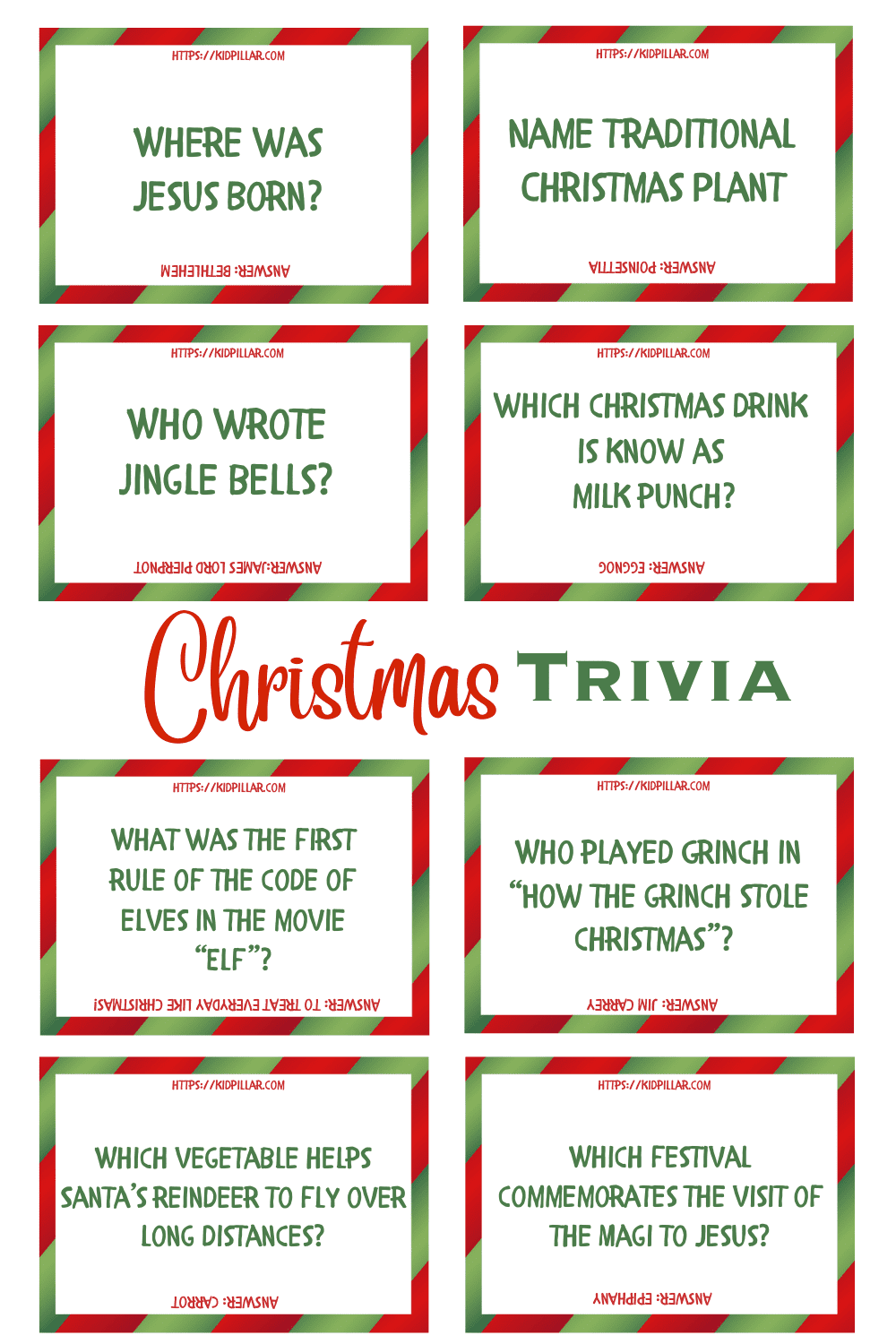 Christmas Trivia Printable