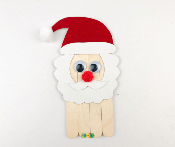 craft stick Santa for kids