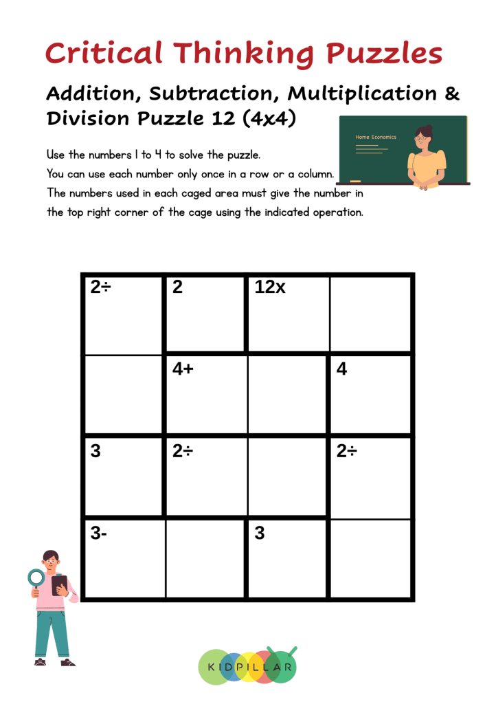 Critical Thinking Math puzzle