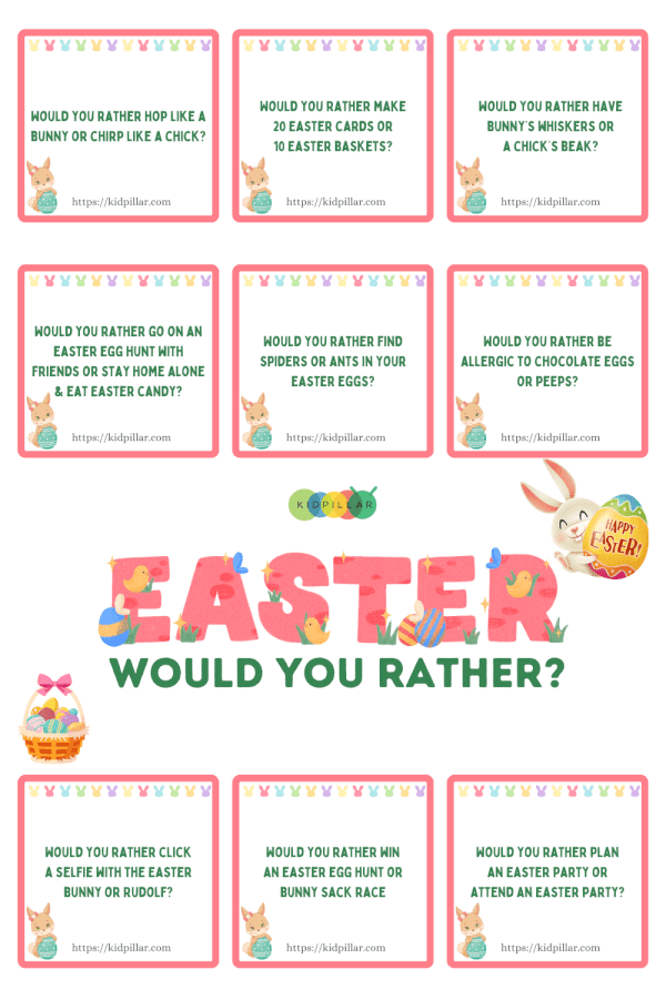 Easter Would You Rather Cards