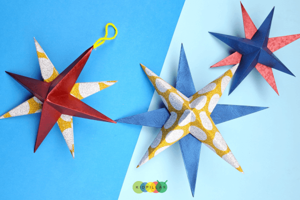 easy paper star DIY