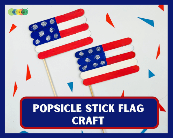 Easy Popsicle Stick Flag Craft