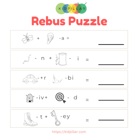 Free Rebus With Answers for Kids