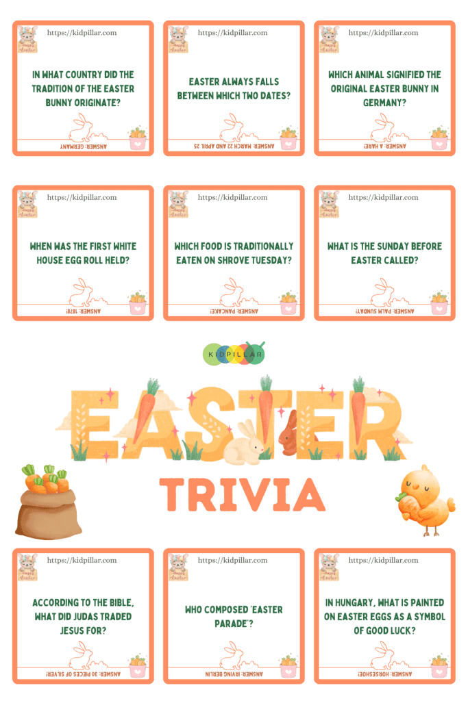 Fun Easter Trivia & Answers printable