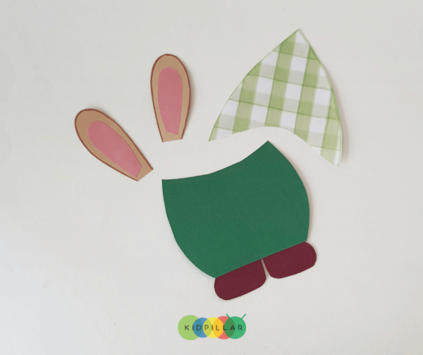 gnome rabbit paper craft