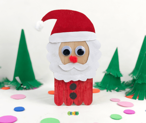 Make popsicle Santa at home