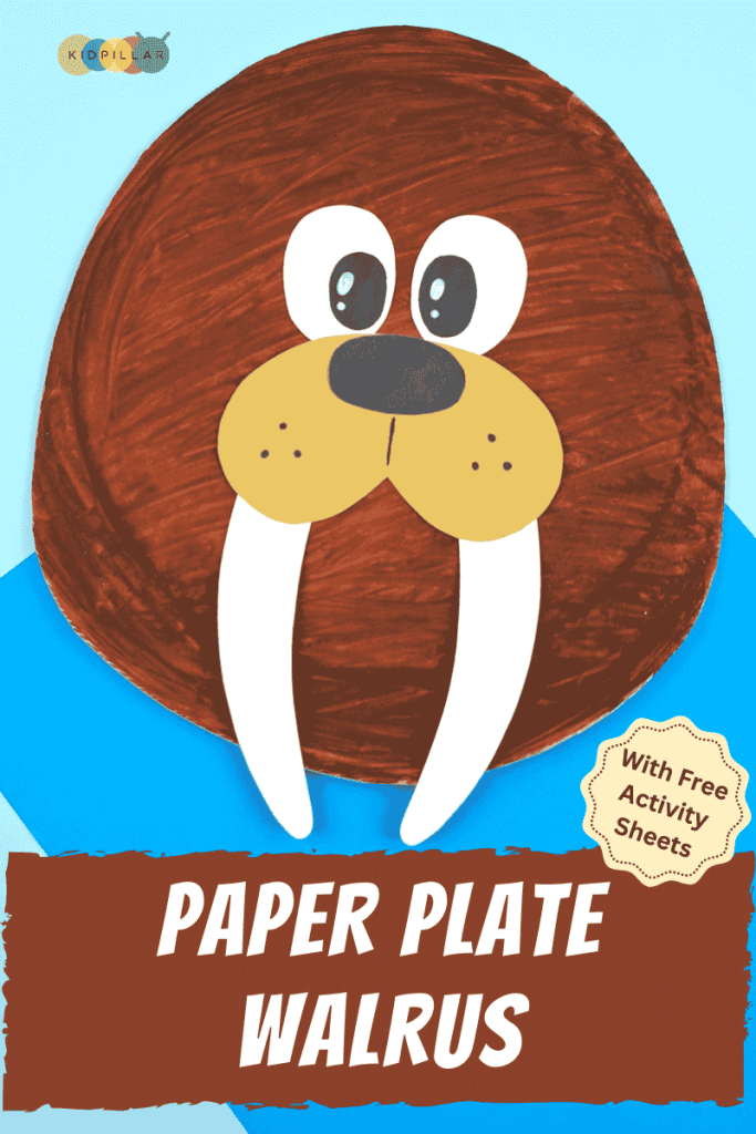 Paper Plate Walrus for kindergarten