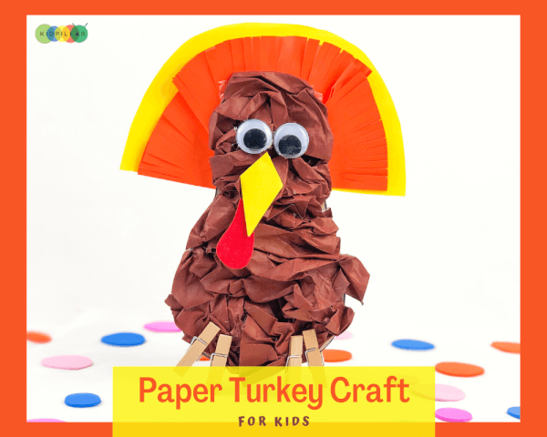 Paper turkey crafts for kids