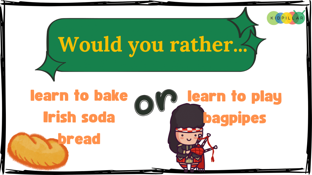 patrick's day would you rather for classroom