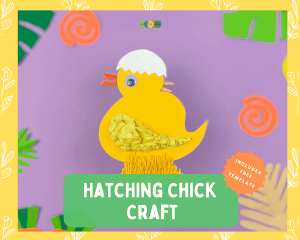 printable chick craft for kids