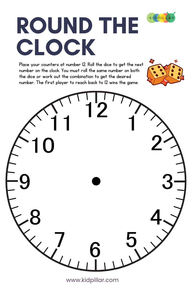 Round the Clock Dice Game