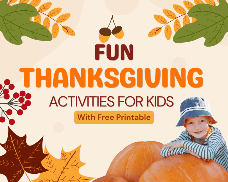 Thanksgiving Activities for Kids with Printable