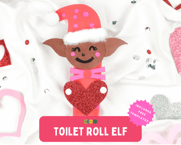 toilet roll elf craft for kids