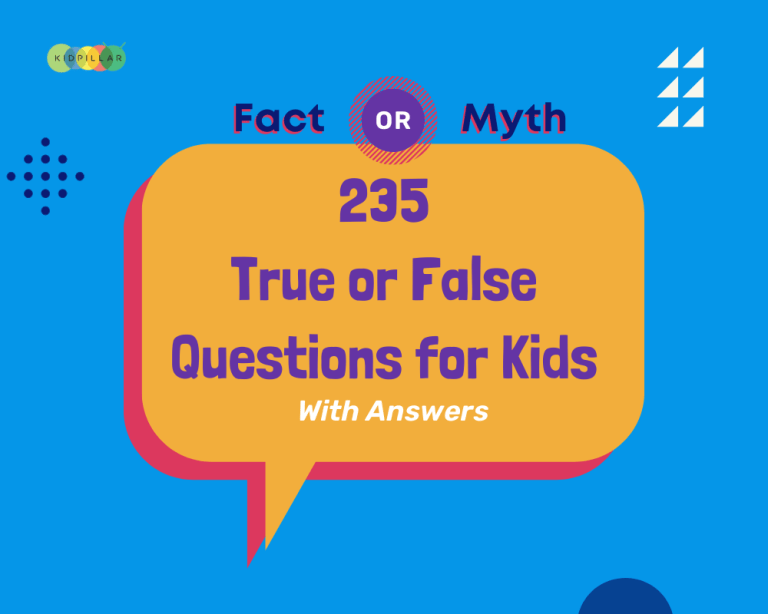 True or False Questions for Kids With Answers