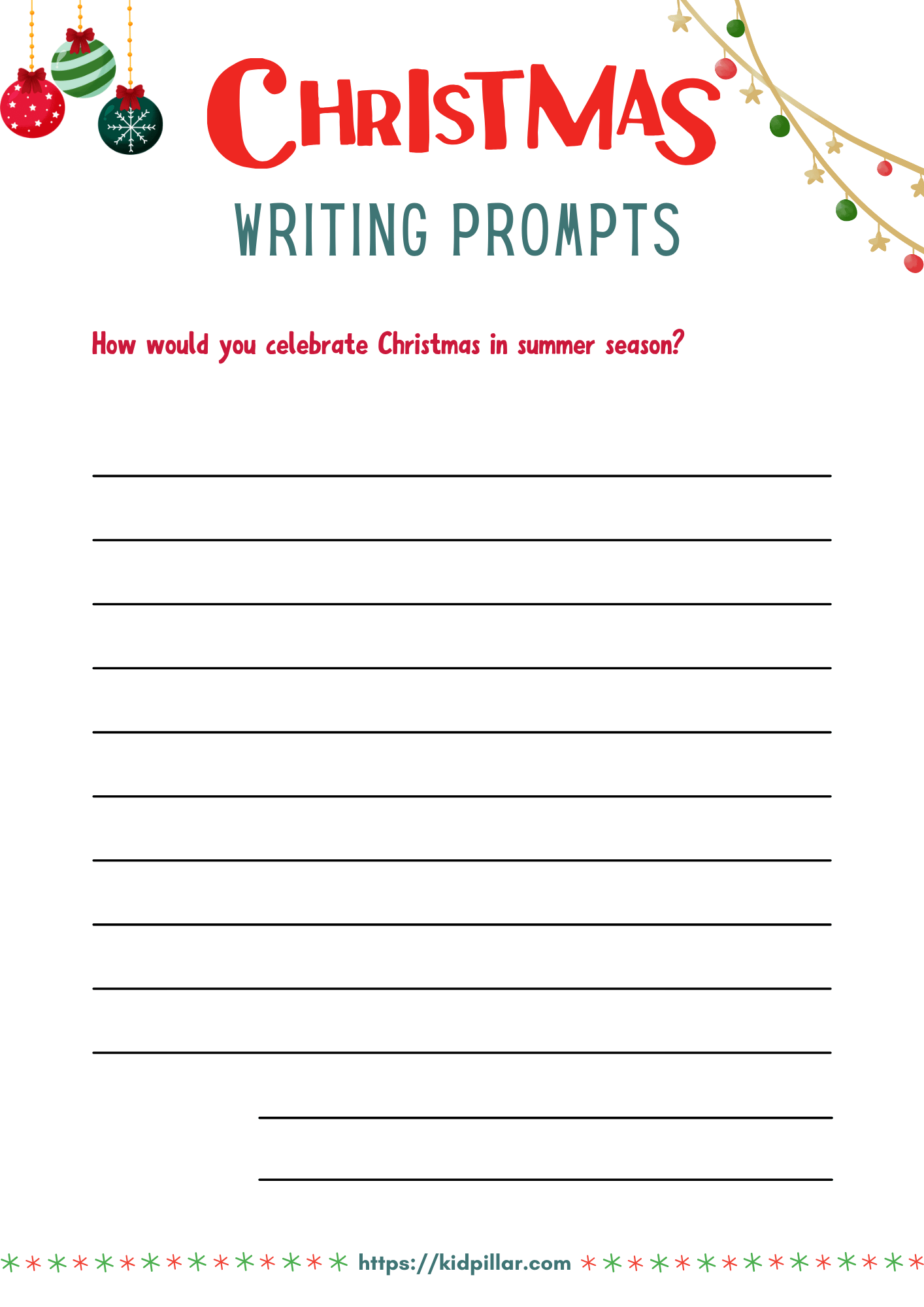 Christmas Writing Prompts